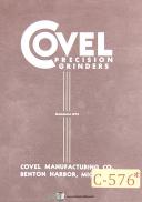 Covel-Covel Operators Instruction Parts No. 7A 6 x 12 Surface Grinder Machine Manual-7A-02